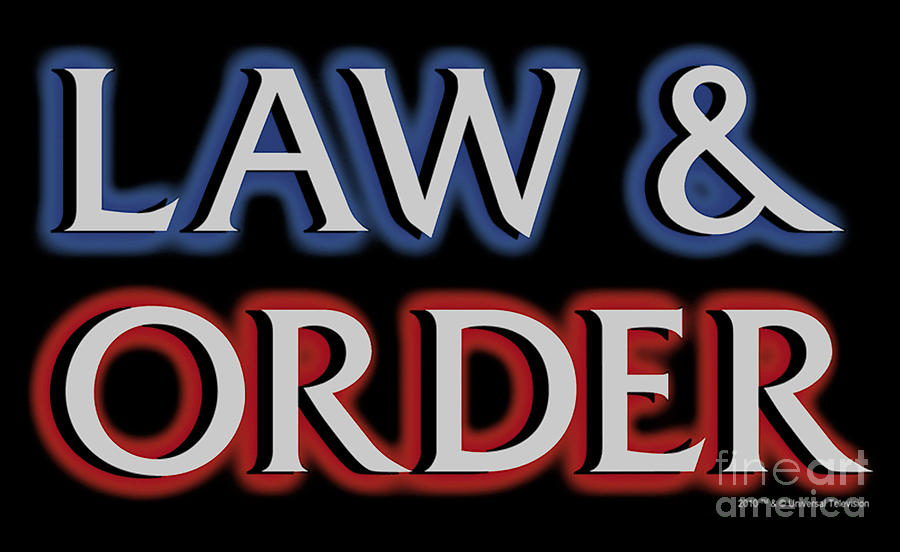 Law And Order Logo Icon Digital Art by Roberto Kearns - Fine Art America