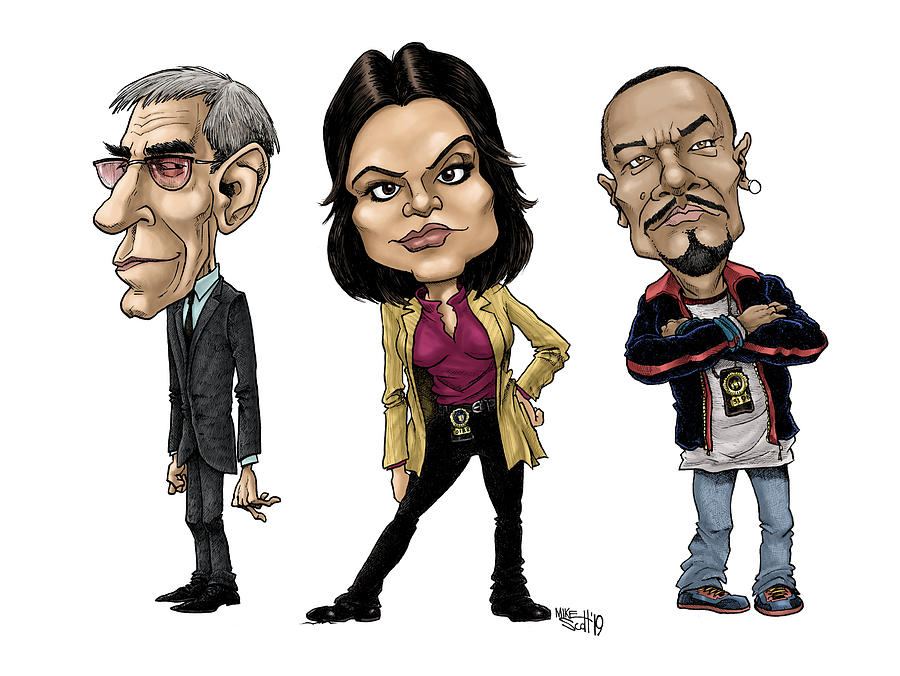 Law and Order SVU in color Drawing by Mike Scott - Fine Art America