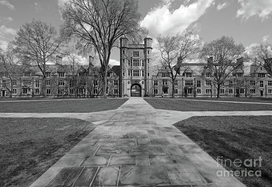 Law Quadrangle University of Michigan 6125 bw Photograph by Jack Schultz