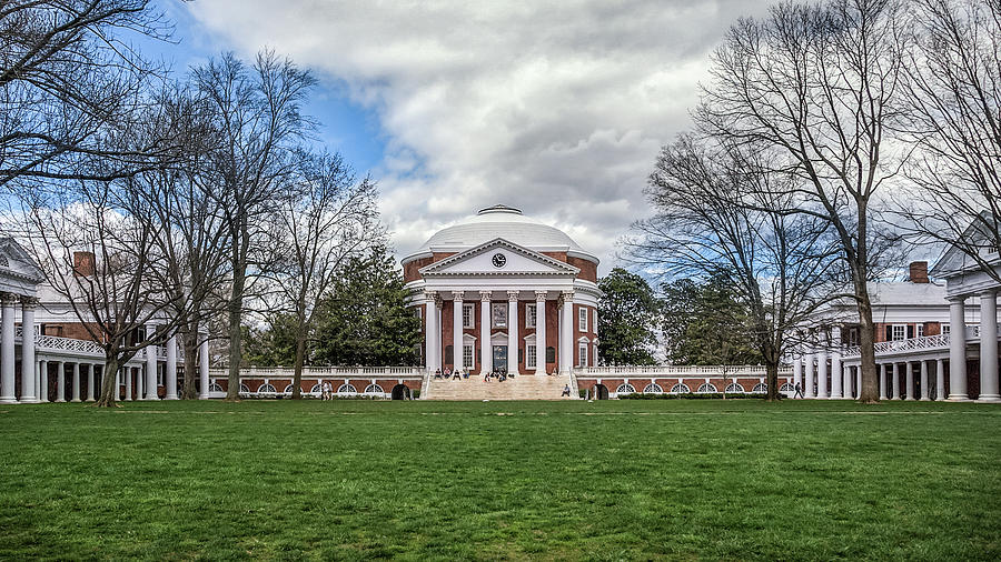 University Of Virginia Photograph - Lawn and Rotunda at University of Virginia by Jerry Gammon