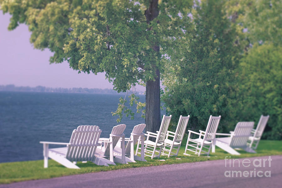 Lawn Chairs. Isle LaMotte, Vermont Photograph by George Robinson