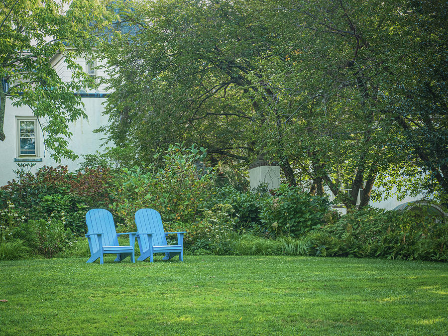Lawn Seating At Chanticleer Photograph by Kristia Adams