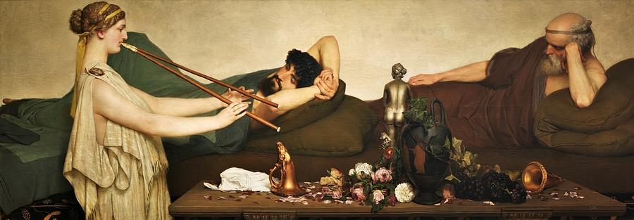 Lawrence Alma Tadema  La Siesta O Escena Pompeyana By Padre Martini Painting
