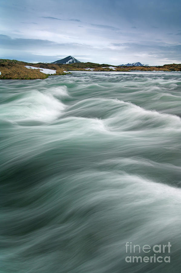 Laxa river at Lake Myvatn, Iceland Photograph by Neale And Judith Clark