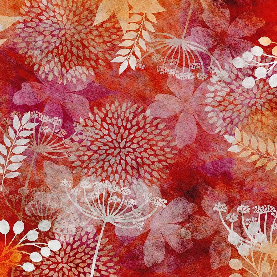 Flower Painting - Layered Delight by Trilby Cole
