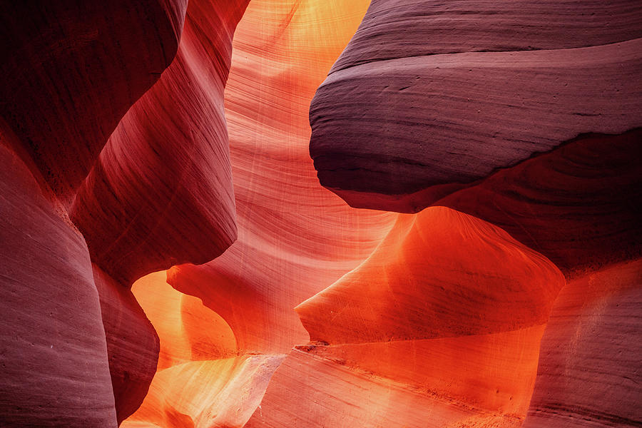 Layers and Waves in Lower Antelope Canyon Photograph by Rose and Charles Cox