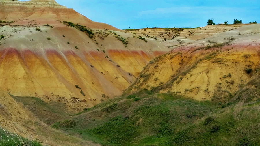 Layers of Color at the Badlands National Park  Photograph by Ally White
