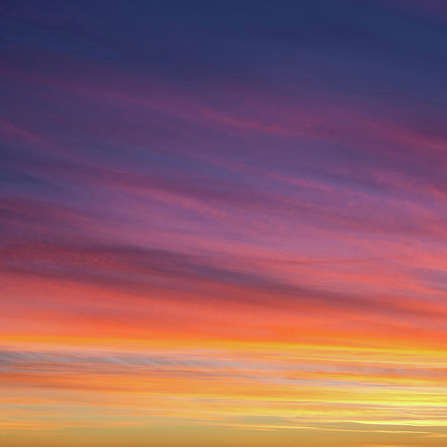 Layers Of Colors In The Sunset Sky Photograph by Sqwhere Photo - Fine ...