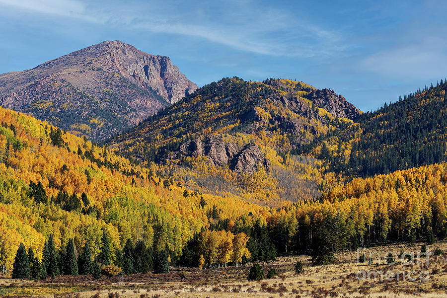 Layers of Gold on Pikes Peak and Mine Country Photograph by Steven Krull