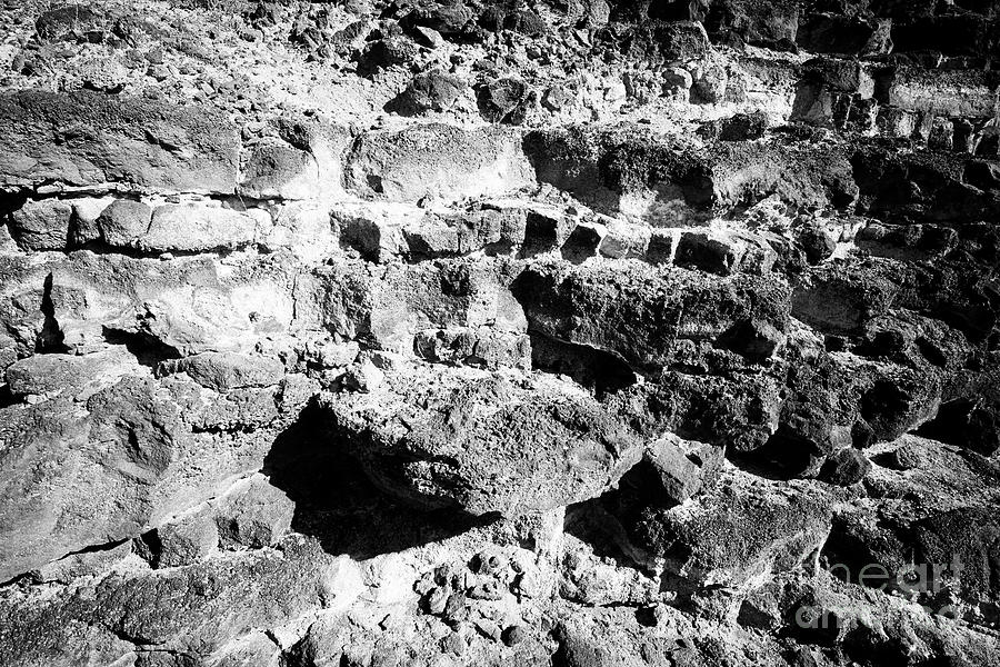 Layers Of Volcanic Rock Strata Inside The Caldera Of Red Montana Roja ...