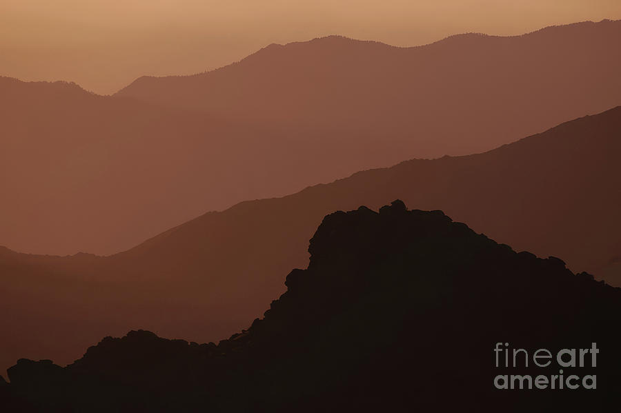 Mountain Photograph - Layers, San Jacinto Mountains by Michael Ziegler