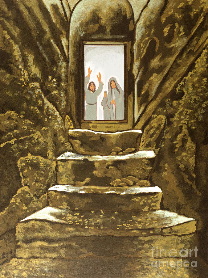 Lazarus Tomb Painting by William Hart McNichols