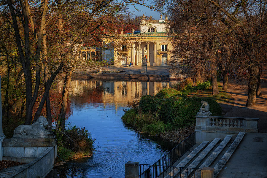 Lazienki Park With Palace On The Isle In Warsaw Photograph by Artur Bogacki