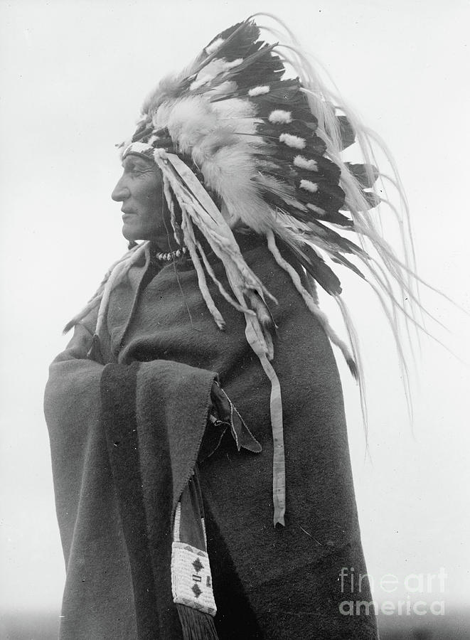 Lazy Boy, Indian chief, 1914  Photograph by Harris and Ewing
