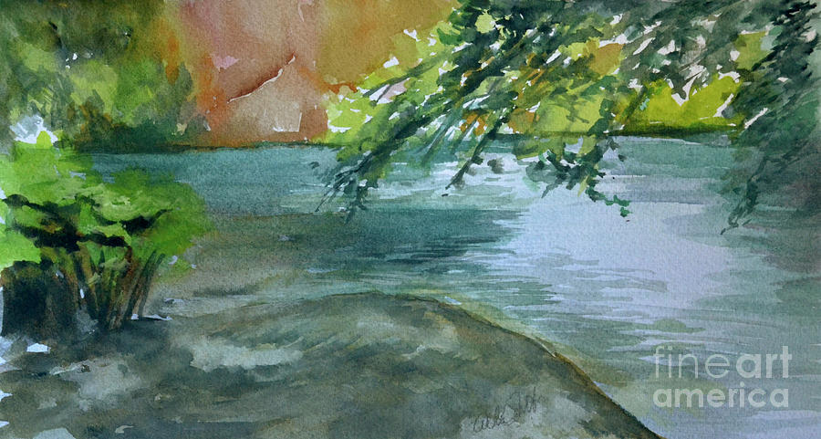 Lazy River Painting by Allison Ashton
