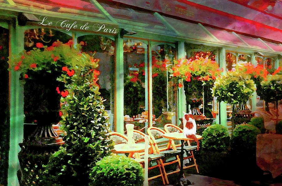 Le Cafe de Paris Photograph by Diana Angstadt