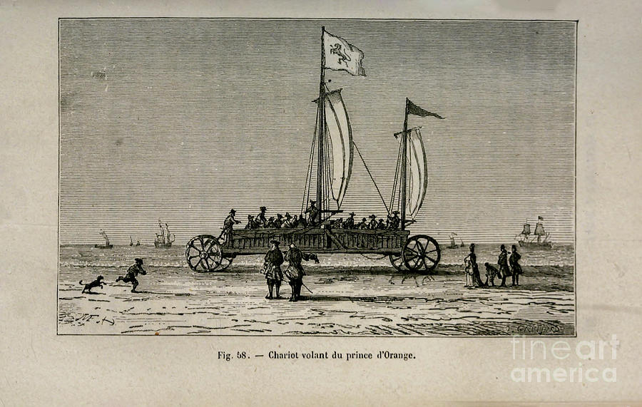 Boat Photograph - Le chariot vollant du Prince dOrange o1 by Historic illustrations