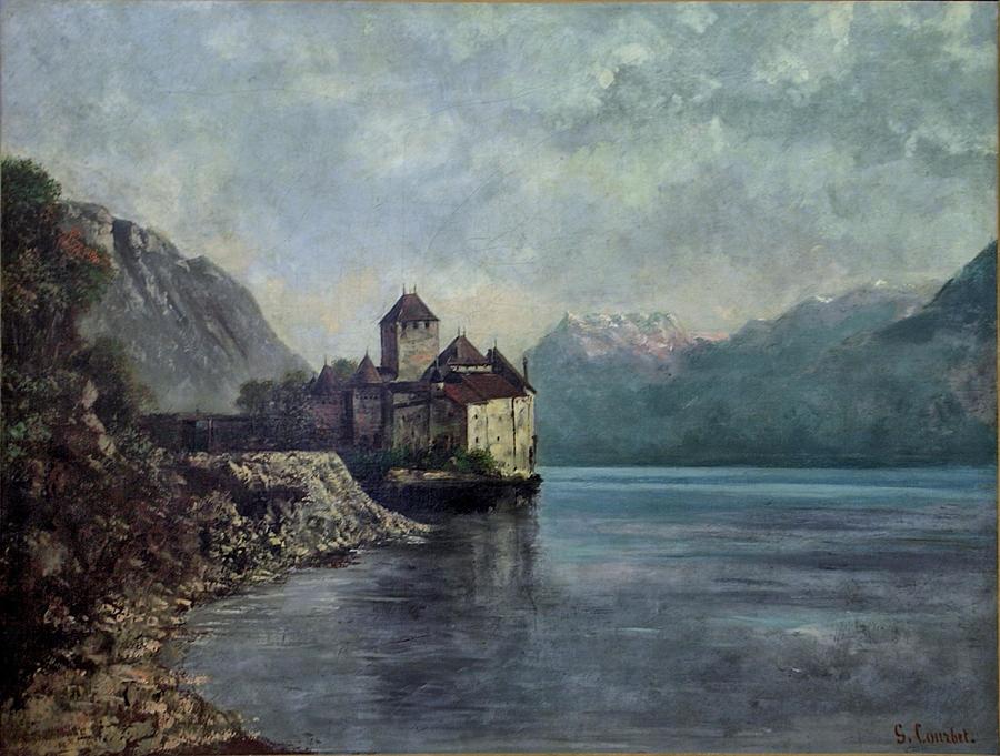 Le chateau de Chillon Painting by Gustave Courbet | Fine Art America