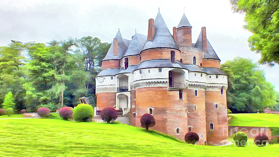 Le Chateau de Rambures Digital Art by Joseph Hendrix