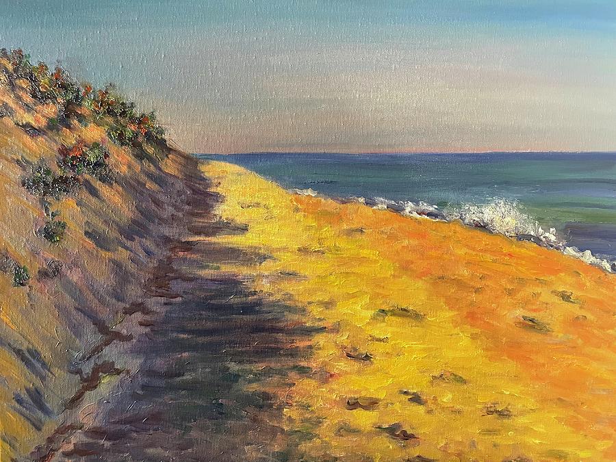 Le count Hollow Beach Painting by Beth Riso