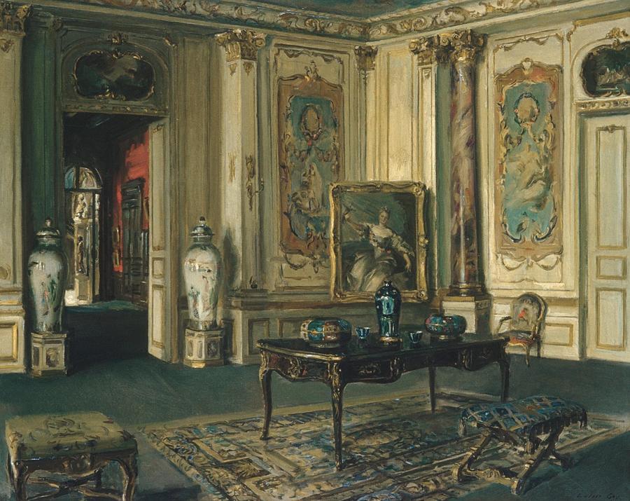 Le Grand Salon Musee Jacquemart-Andre Drawing by Walter Gay - Fine Art ...