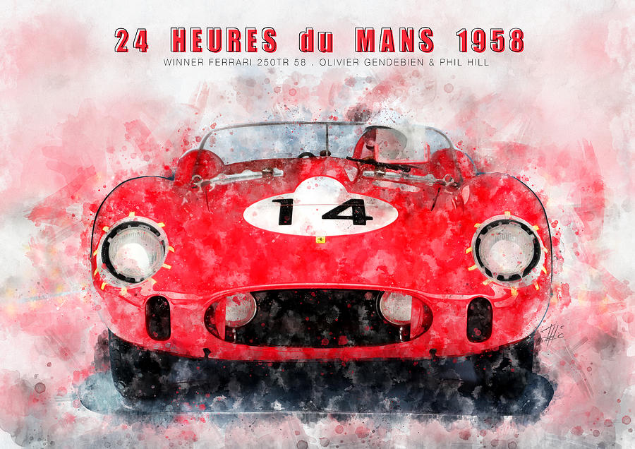 Le Mans Winner 1958 Painting By Theodor Decker