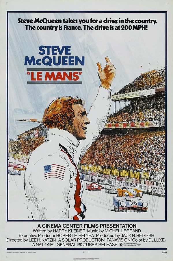 Steve Mcqueen Mixed Media - Le Mans, 1971 by Movie World Posters