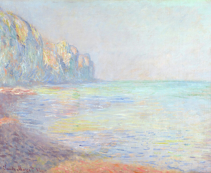 Le Matin, Temps Brumeux, Pourville, 1882 Painting by Claude Monet
