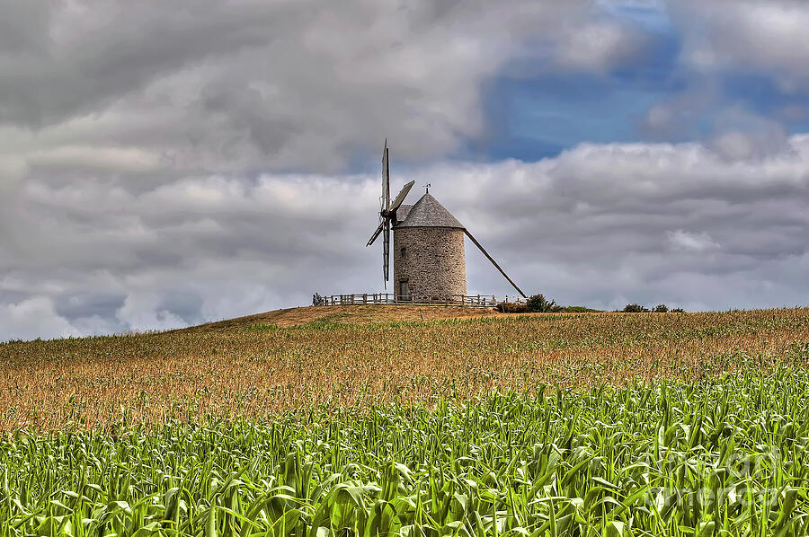 Le Moulin De Moidrey - Windmill Of Moidrey - France Photograph By Paolo 