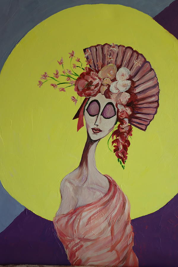 Le Mystere Painting by Barbara Robles-Smaller