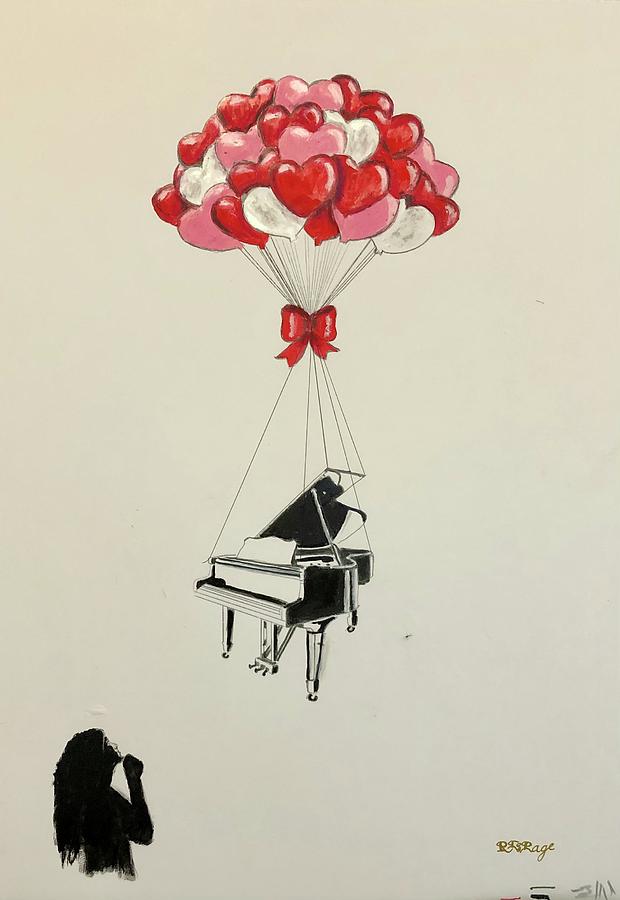 Le Pages Air on Balloon Strings Pastel by Richard Le Page