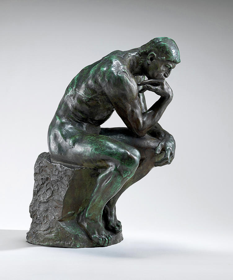 Auguste Rodin Painting - Le Penseur, The Thinker by Auguste Rodin
