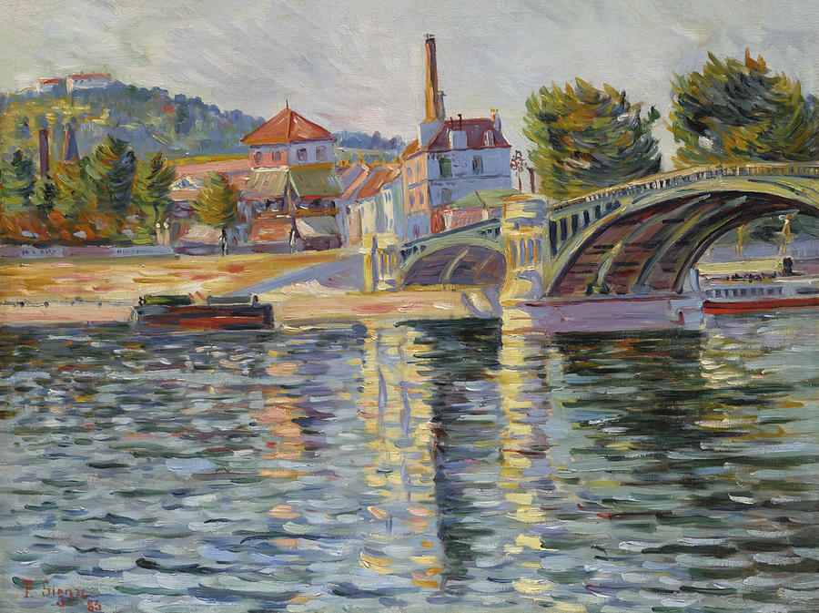 Le Pont De Suresnes By Paul Signac Painting