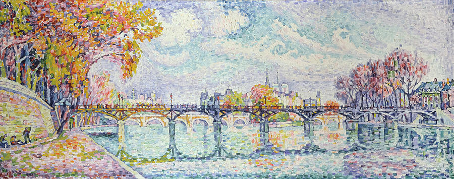Le Pont Des Arts By Paul Signac Painting