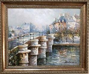 Le Pont Neuf Painting by Lucien Delarue