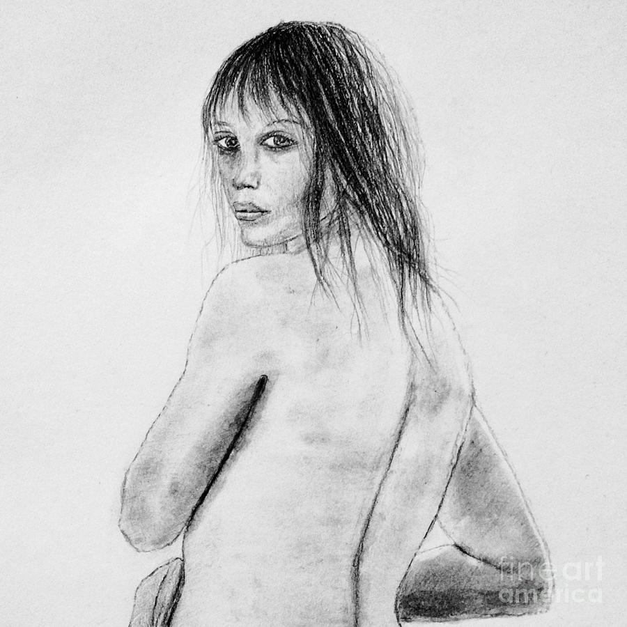 Le regard Drawing by Michael McCormack