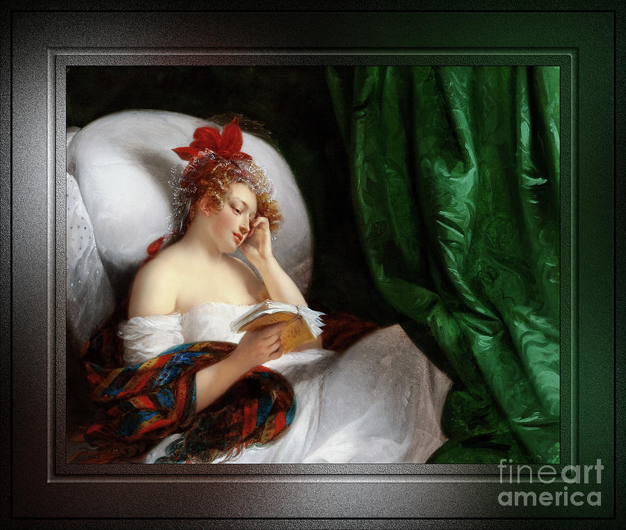 Le Reveil by Aimee Brune-Pages Fine Art Xzendor7 Old Masters Reproductions Painting by Rolando Burbon