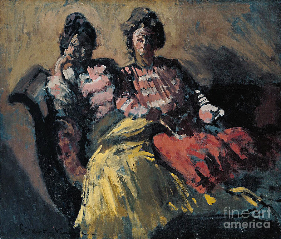 Le Tose - Two Women on a Sofa, c1903-04 Painting by Walter Sickert - GRANGER Historical Picture Archive Le Tose - Two Women on a Sofa, c1903-04 Painting by Walter Sickert - GRANGER Historical Picture Archive