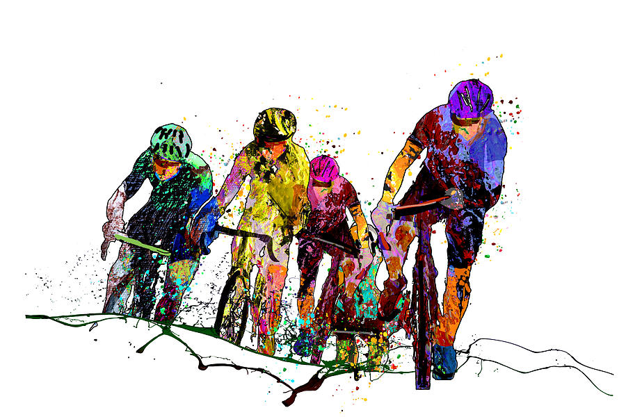 Le Tour De France Passion 01 Mixed Media by Miki De Goodaboom