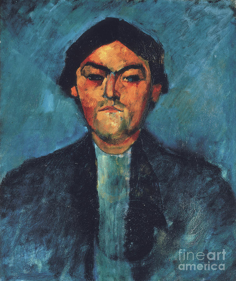 Le typographe  Pedro Painting by Amedeo Modigliani