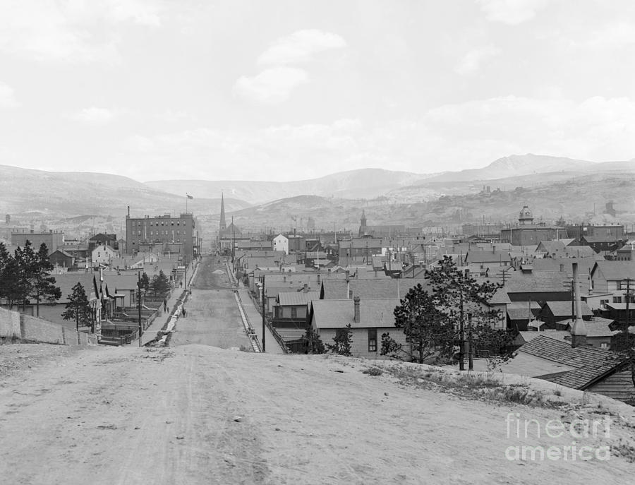 LEADVILLE, CO. c1901 Photograph by William Henry Jackson