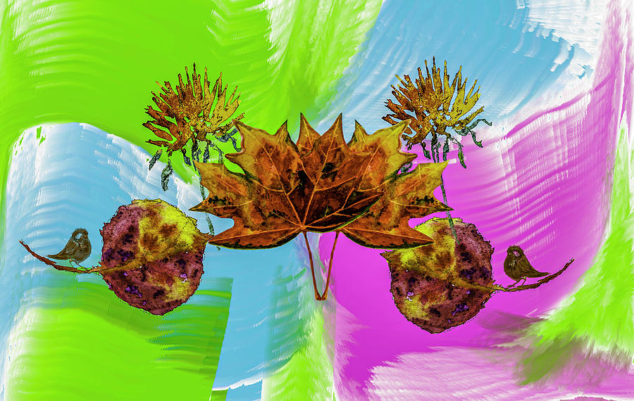 Leaf ornament #j3 Digital Art by Leif Sohlman