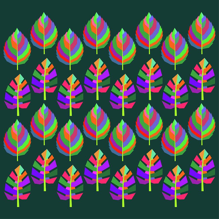 Leaf Digital Art - Leaf Pattern 3 by Ahmad Nusyirwan