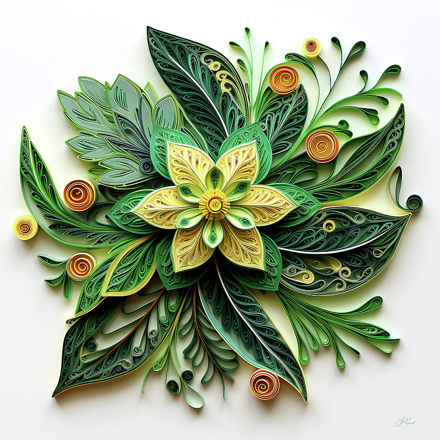 Leaf Quill 1 Digital Art by Lori Grimmett