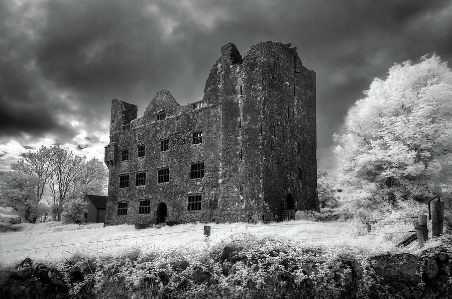 Leamaneh Castle Black and White Photograph by Tracy Munson