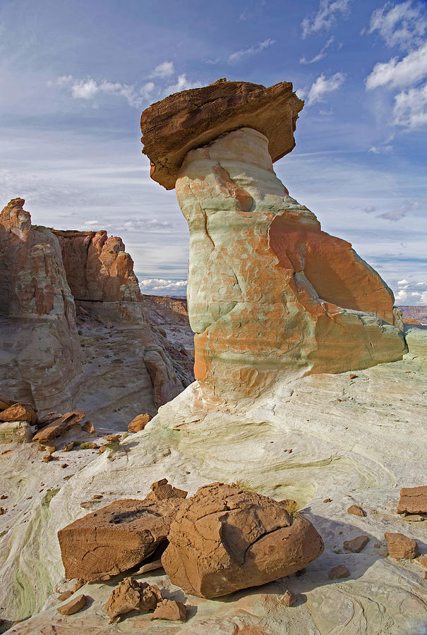 Leaning Hoodoo Clouds Photograph by Tom Daniel