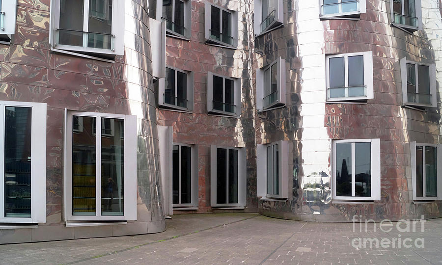 leaning houses in Dusseldorf 5 Photograph by Rudi Prott