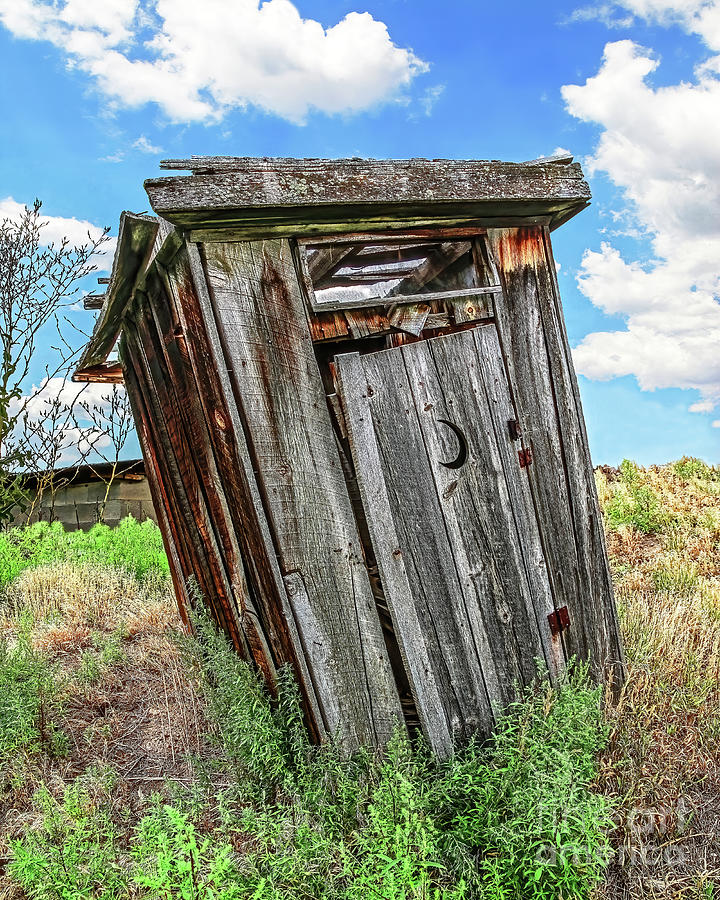 Leaning Outhouse, New Mexico Photograph by Don Schimmel