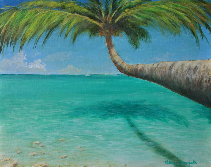 Leaning Over Paradise Painting by Alan Zawacki