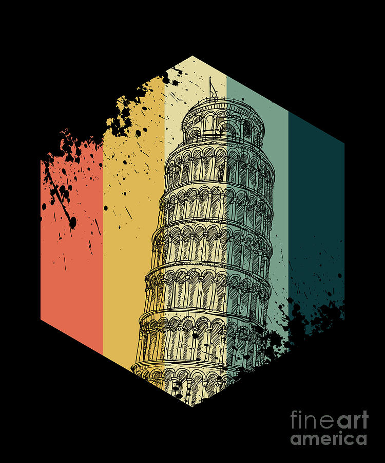 Leaning Tower Italian Architecture Italy Artistic Creative Vintage Tower Of  Pisa Gifts by Thomas Larch